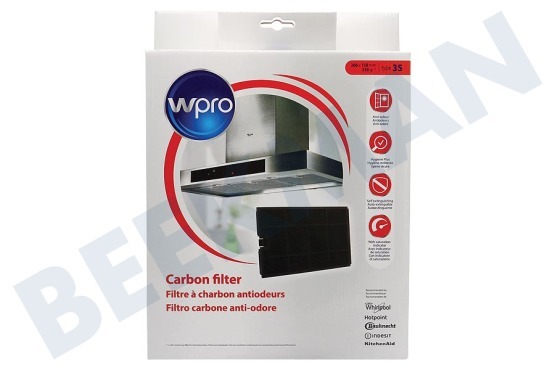 WPRO Afzuigkap CHF035/1 Filter Koolstof -klik-