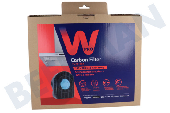 Frigidaire Afzuigkap CHF200/1 Filter koolstof 1 ronde zijde