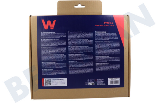 Elica Afzuigkap CFW020/1 Filter Koolstof 220x180x20mm