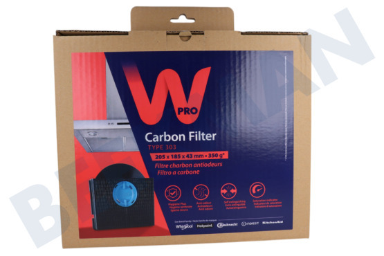 Ikea Abzugshaube CHF303/1 Filter Kohlenfilter205x43x213mm