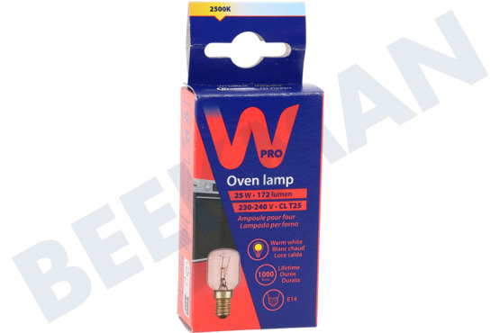 WPRO Oven-Magnetron LFO136 Lamp Ovenlamp 25W E14 T25