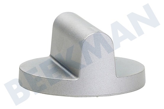 Pelgrim Kookplaat Knop Gasknop, zilver