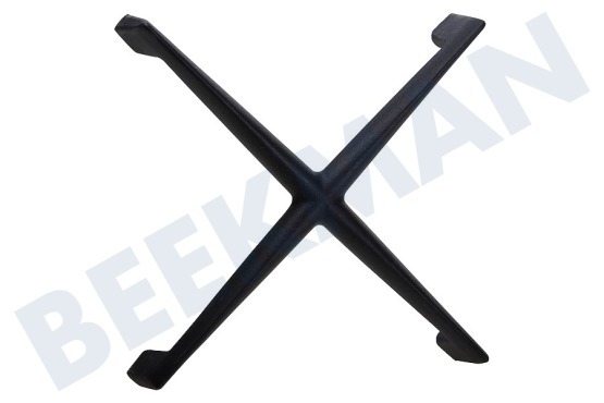 Chef Herd Topfträger für Wok-Brenner, B = 24 H = 4,5 cm Anthrazit