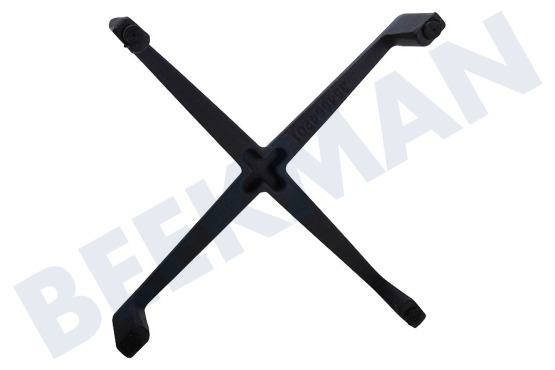 Chef Herd Topfträger für Wok-Brenner, B = 24 H = 4,5 cm Anthrazit