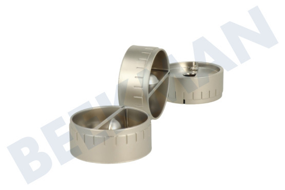 Dometic Kookplaat Knop Draaiknop Gesatineerd, 3 Stuks