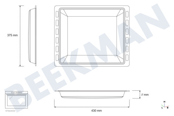 Inventum Oven-Magnetron Bakplaat Oven