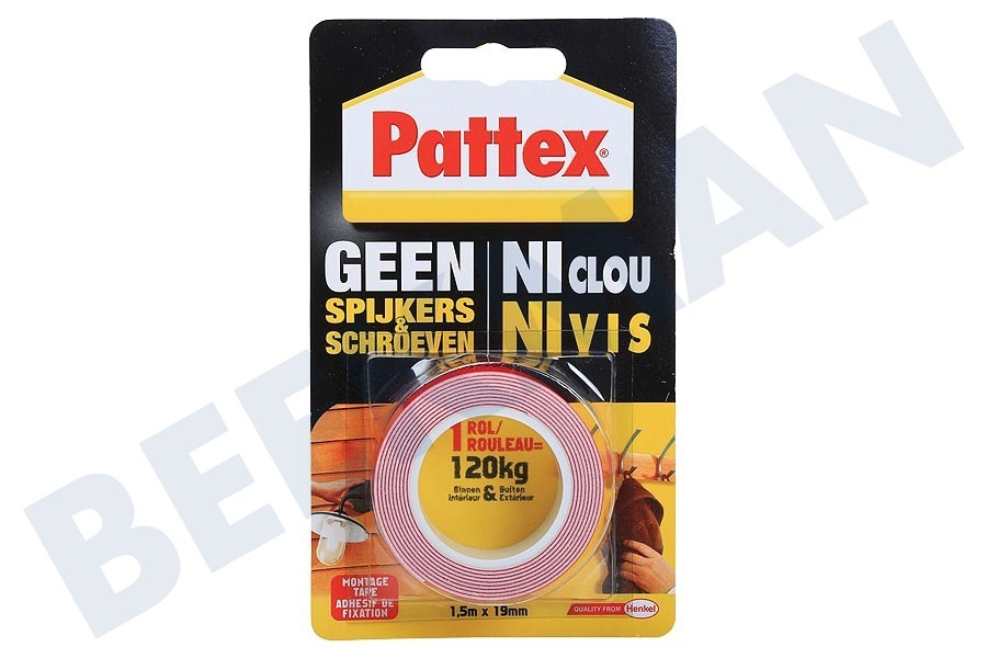 Pattex Geen Spijkers & Schroeven Montagetape