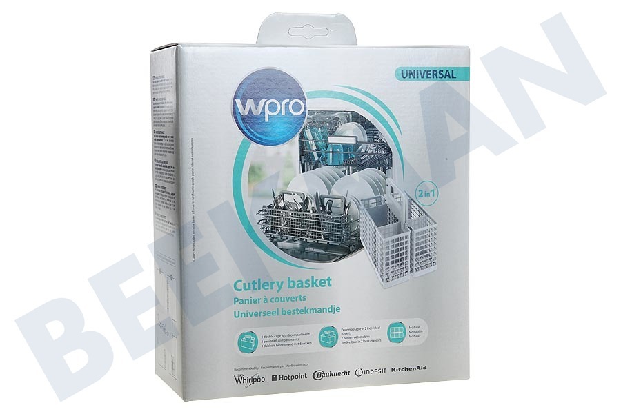 Philips Vaatwasser DWB304 Universele bestekmand 2 in 1 moduleerbaar