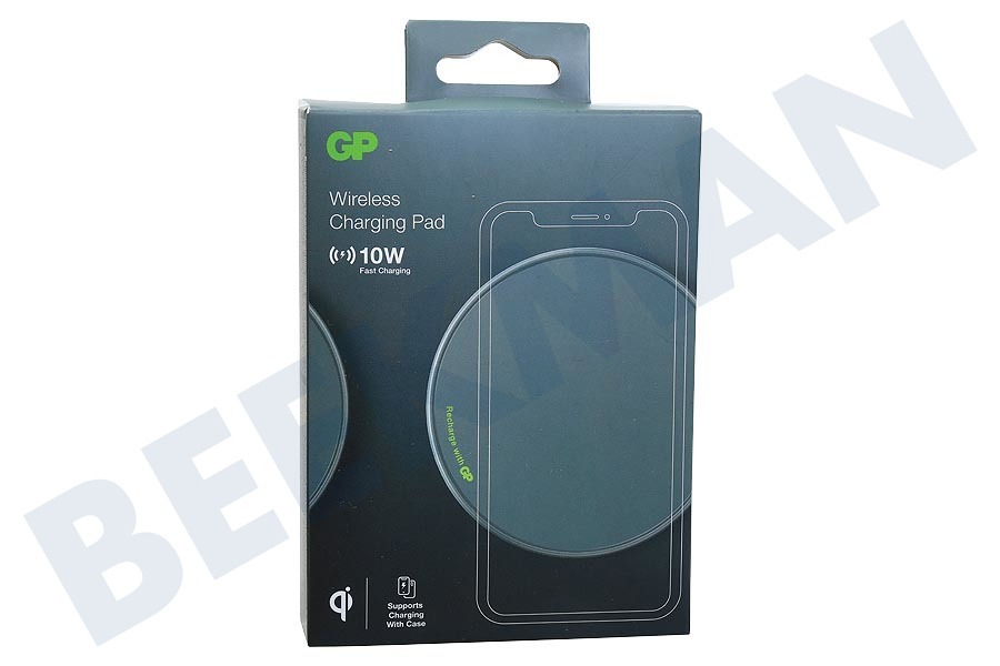 GP QP0A Draadloze Oplader 10W, Grijs