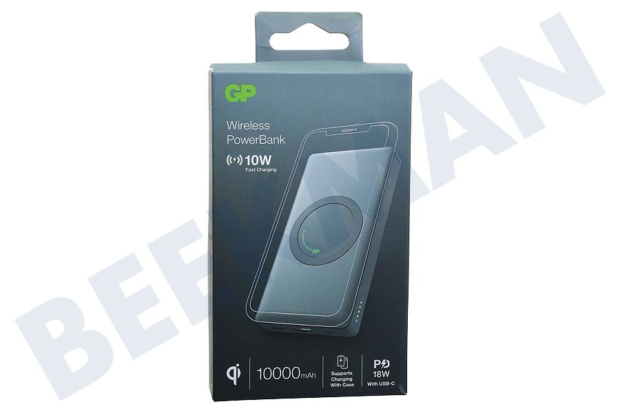 GP Q10A Draadloze Qi Powerbank 10000mAh