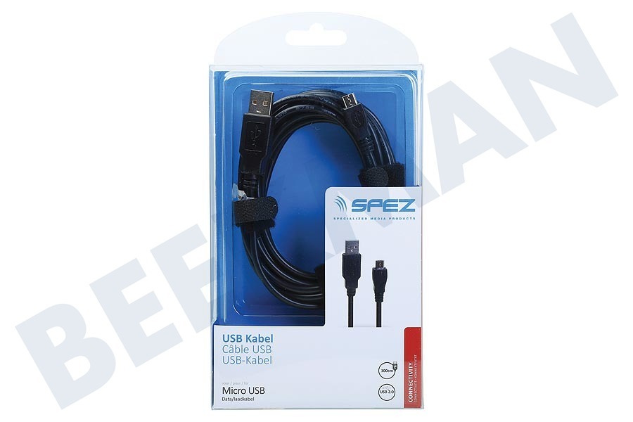 Msi Micro USB Kabel 300cm Zwart