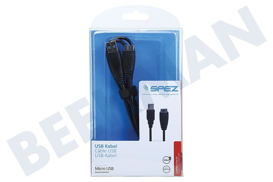 Alto Micro USB 3.0 Kabel 100cm Zwart