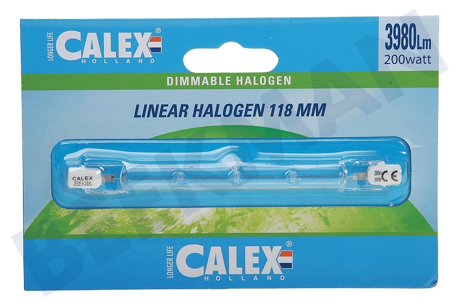 Calex 509130 Calex Spaar Halogeenlamp 230V 200W(256W) R7s 10x118mm