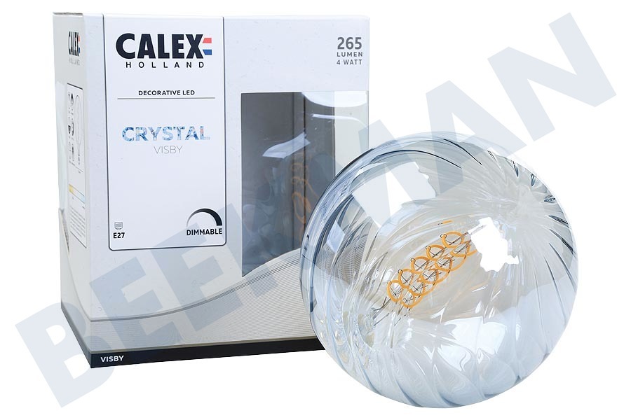 Calex Visby Crystal LED lamp 4W Dimbaar