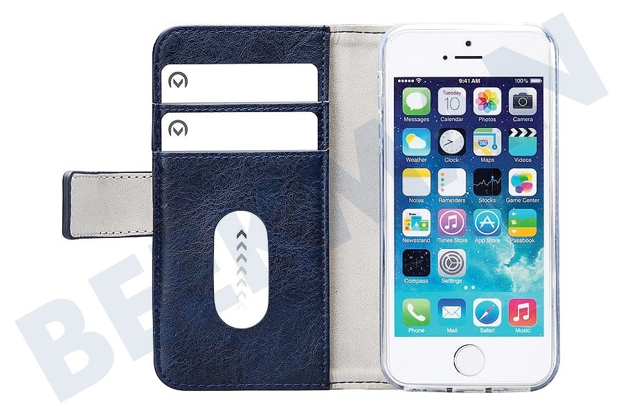 Mobilize Elite Gelly Wallet Book Case Apple iPhone 5/5S/SE Blue