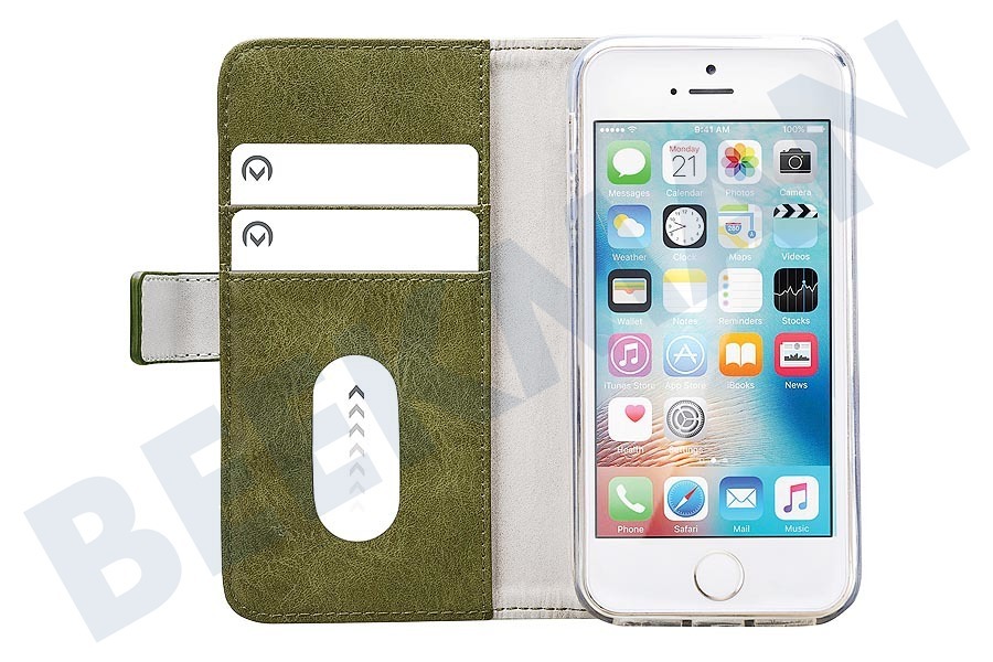 Mobilize Elite Gelly Wallet Book Case Apple iPhone 5/5S/SE Green