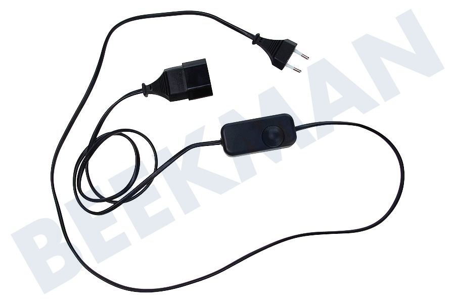 Exin Snoerdimmer 2x0.75mm2 40-200W zwart 1.7M