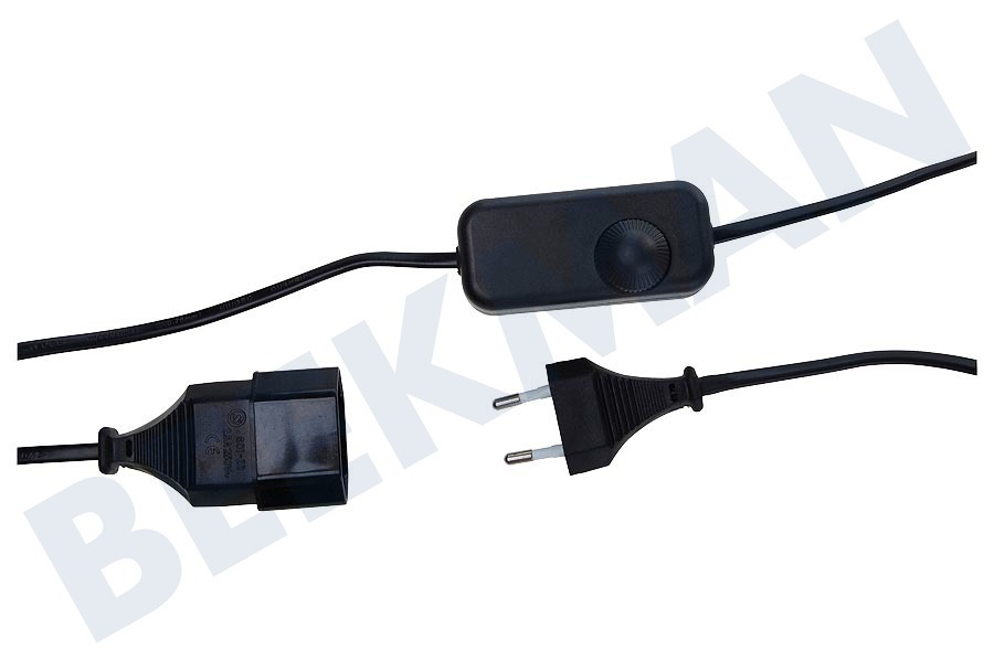 Exin Snoerdimmer 2x0.75mm2 40-200W zwart 1.7M