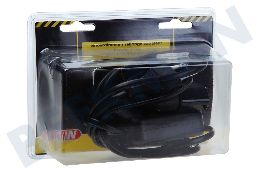 Exin Snoerdimmer 2x0.75mm2 40-200W zwart 1.7M