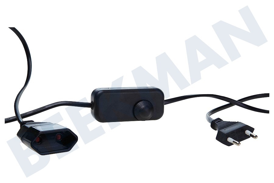 Exin Snoerdimmer 2x0.75mm2 40-200W zwart 1.7M