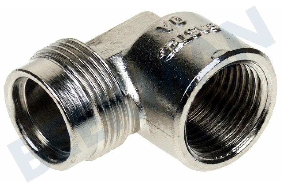 Universeel Comfort-aansluiting 1/2" haaks -chroom-