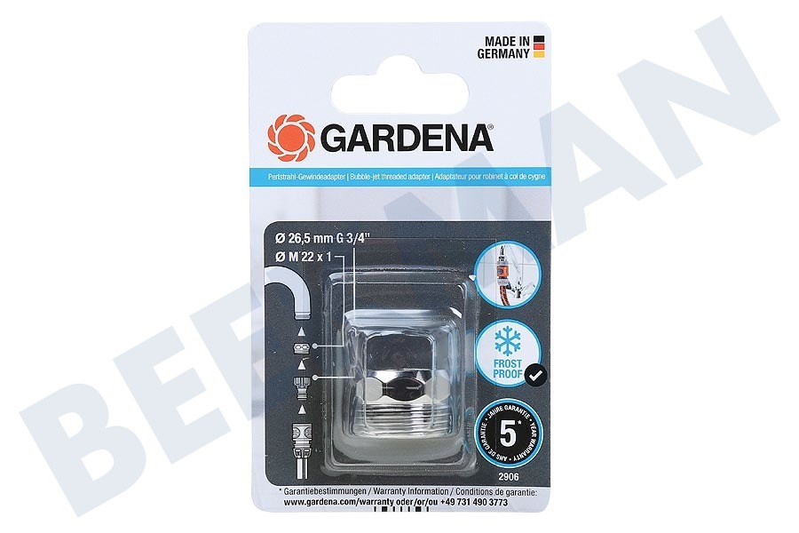 Gardena 2906-20 Draadadapter voor zachte bruisstraal