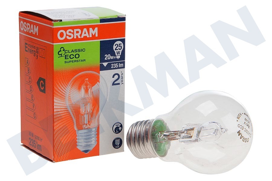 Osram Halogeenlamp Halogen Classic A 20W