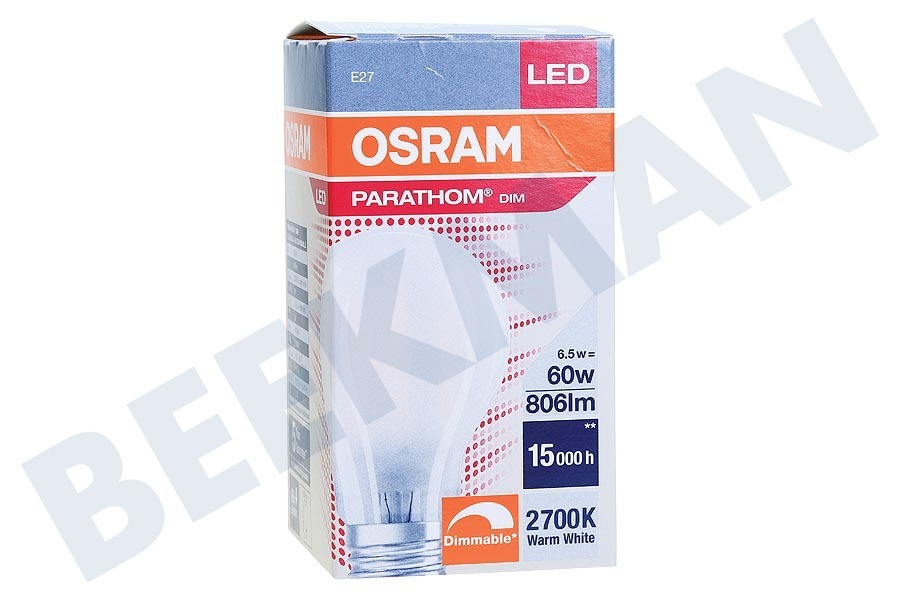 Osram 4058075817074 Parathom Retrofit Classic A60 Mat Dimbaar E27 6.5W