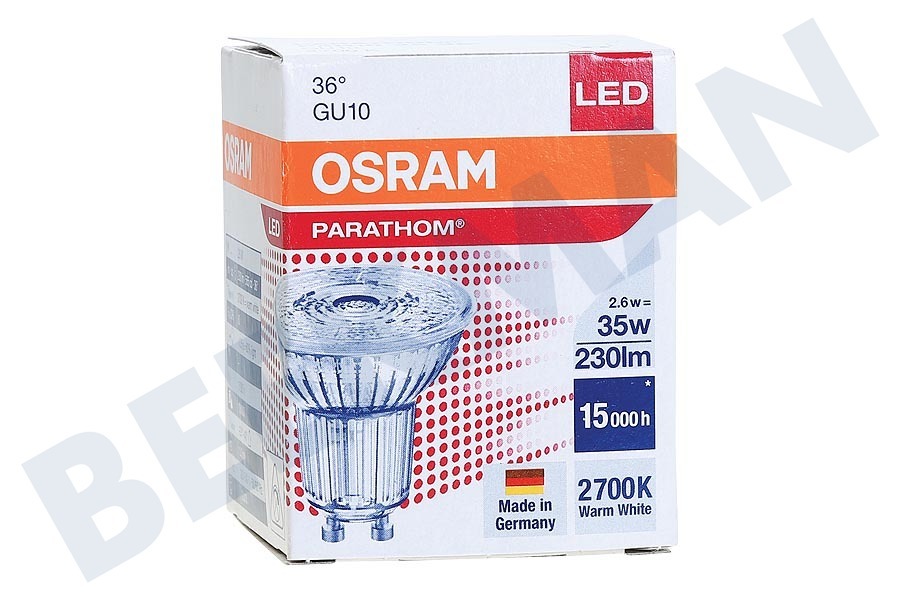 Osram 4052899958050 Parathom Reflectorlamp GU10 PAR16 2.6W