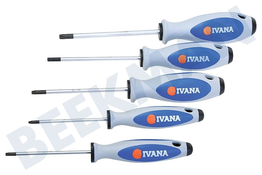 Ivana IVA0001093 Schroevendraaierset 5 delig Torx Softgrip