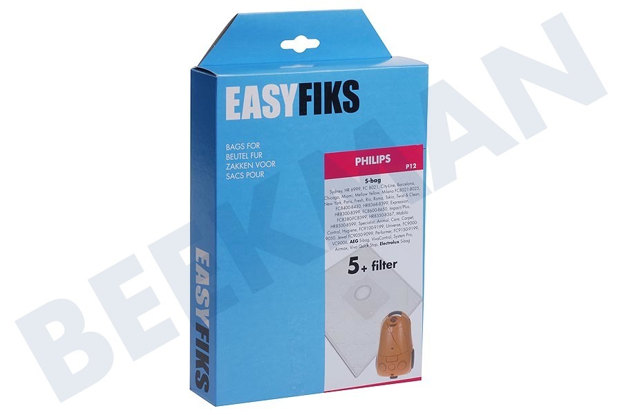 Easyfiks Stofzuiger Stofzuigerzak Easyfiks Sydney Polyprosy