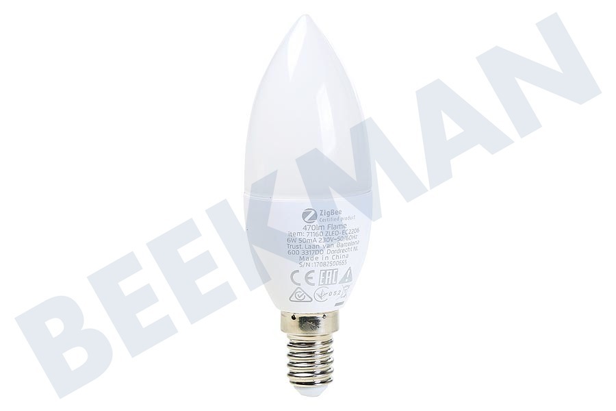 Trust ZLED-EC2206 Dimbare E14 LED Lamp Flame Wit
