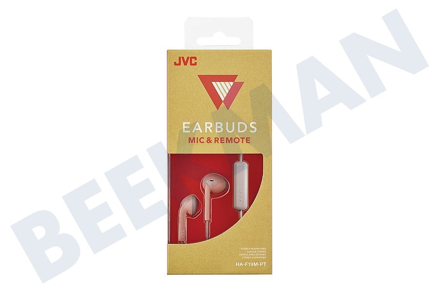 JVC HA-F19M-PT Retro Oordopjes Roze Taupe