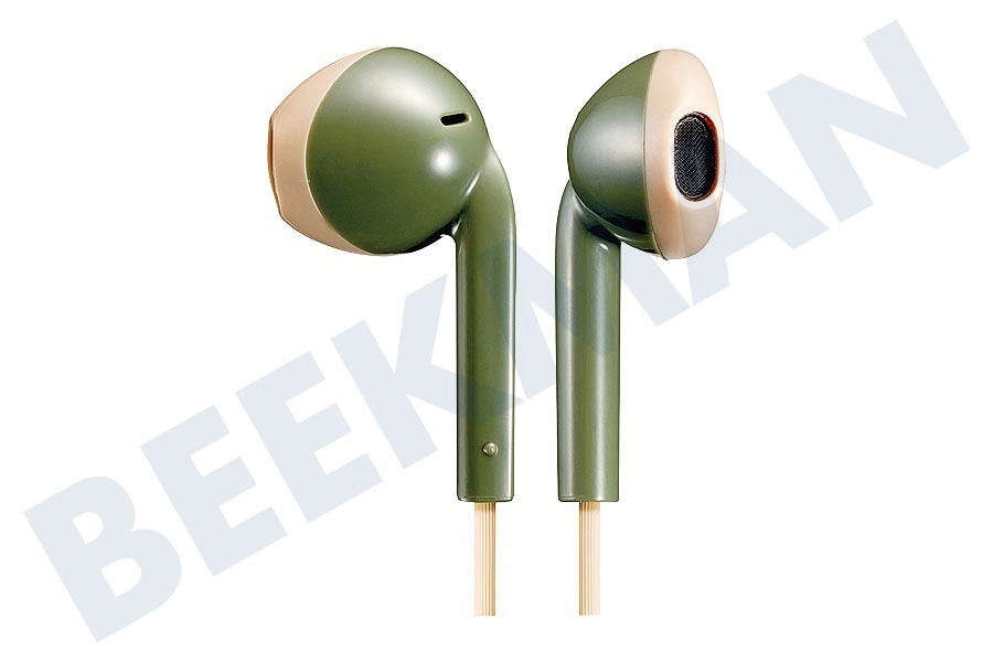 JVC HA-F19BT-GC Retro Oordopjes Khaki Beige Draadloos