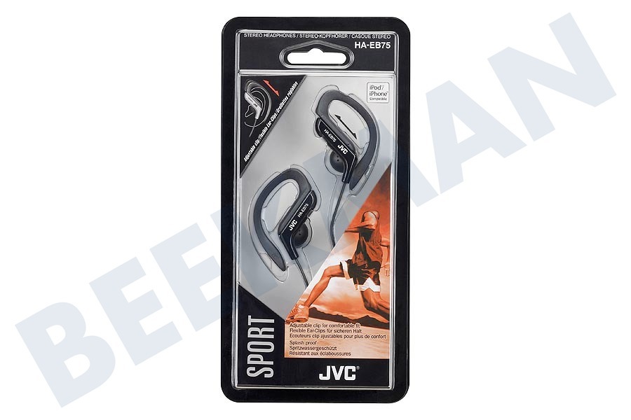 JVC HA-EB75B-E Adjustable Clip Sport Headphones