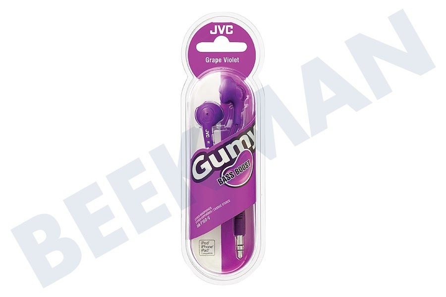 JVC HA-F160-V-E Gumy In Ear Hoofdtelefoon Paars