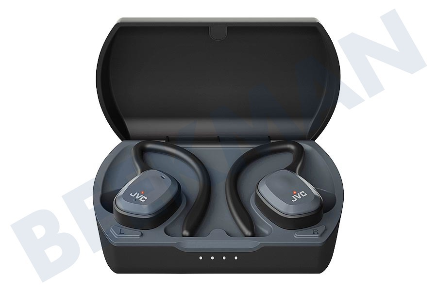 JVC HA-ET45T-BU Wireless Sport Dual Support Headphones Black