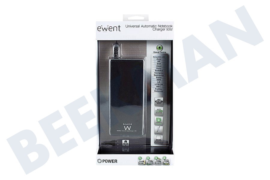 Universeel Adapter Laptopvoeding 90W