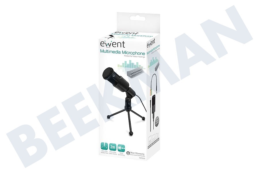 Ewent EW3552 Multimedia microfoon met noise cancelling