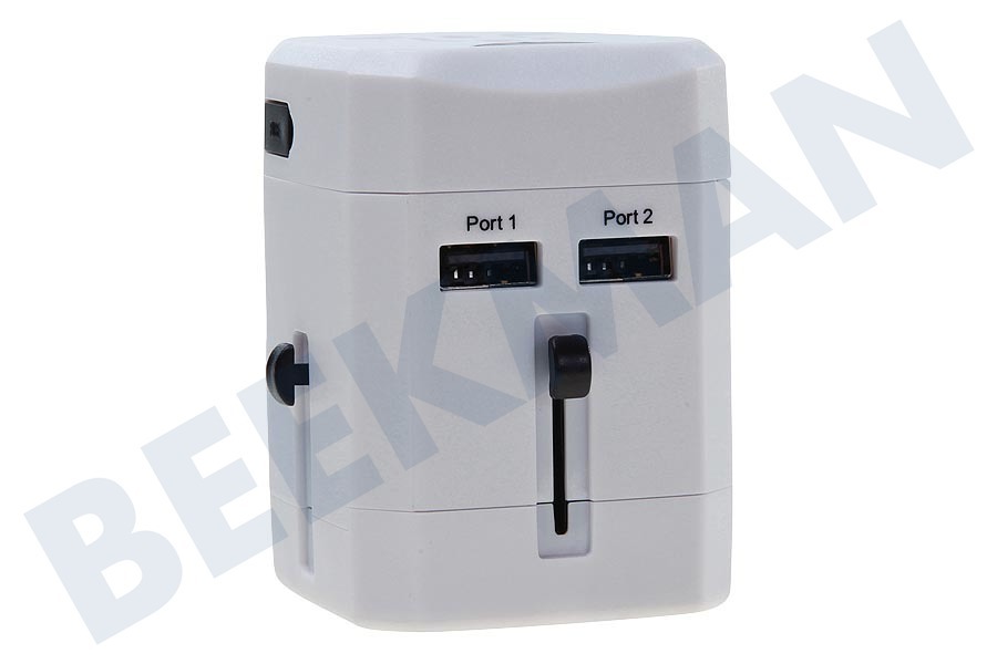 Mobilize 21895 Mobilize International Travel Adapter incl 2-Port USB