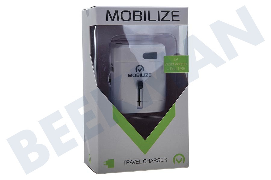 Mobilize 21895 Mobilize International Travel Adapter incl 2-Port USB