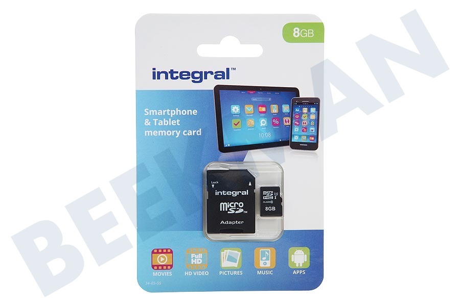 Integral Memory card Smartphone & Tablet, Class 10 (incl.SD adapter)