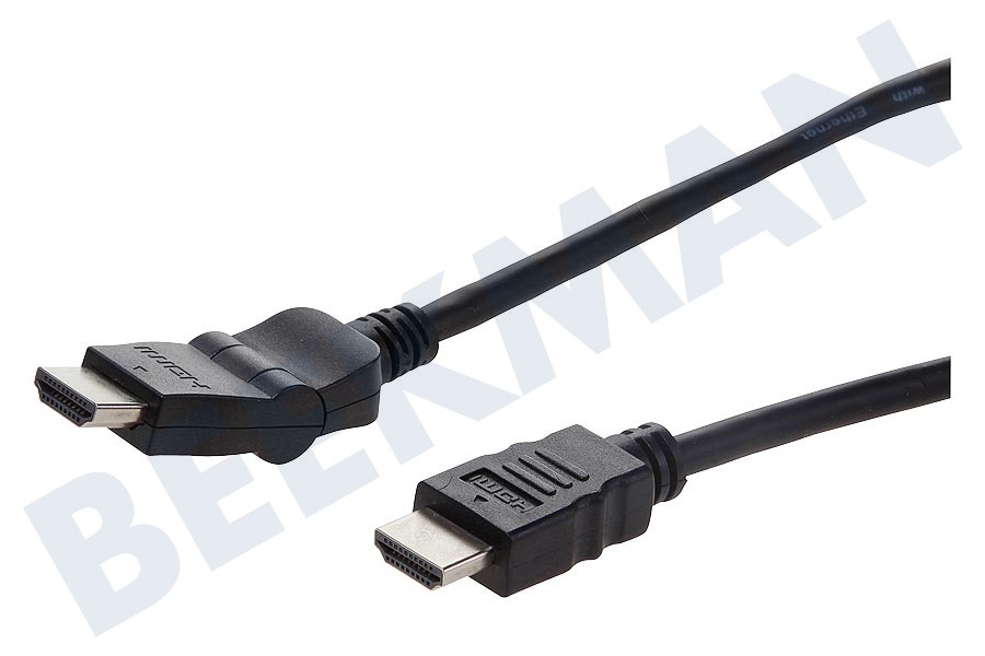 Easyfiks HDMI Kabel 1.4 High Speed + Ethernet, 2.5 Meter, Swivel