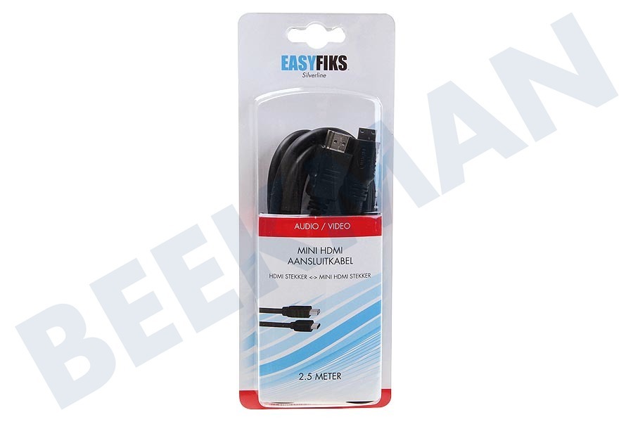Easyfiks HDMI-Mini HDMI Kabel High Speed + Ethernet, 2.5 Meter
