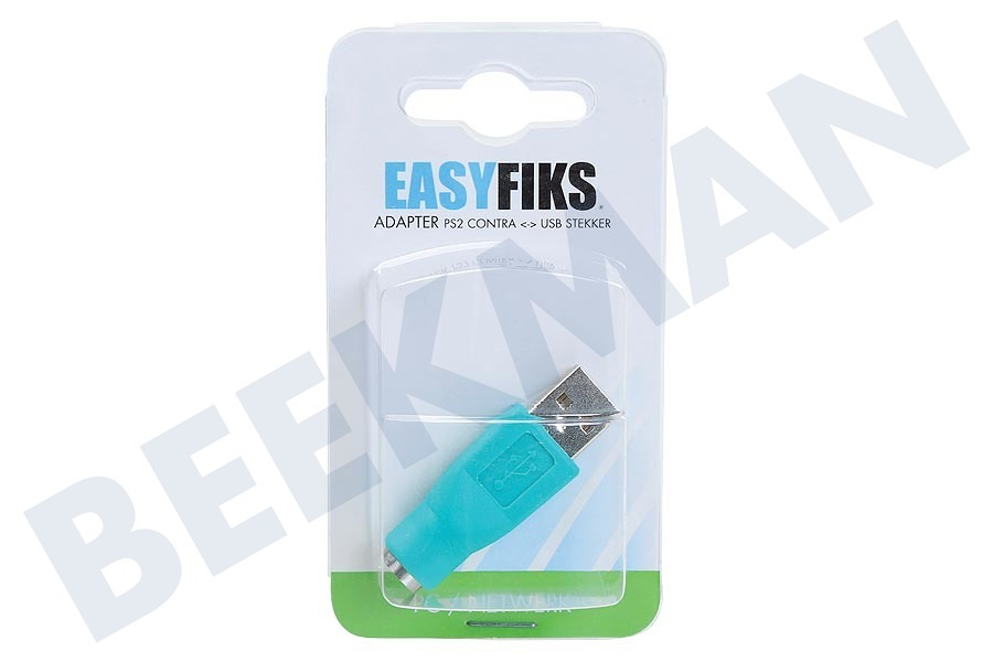 Easyfiks Verloopstekker USB A Male - PS/2 Contra Female
