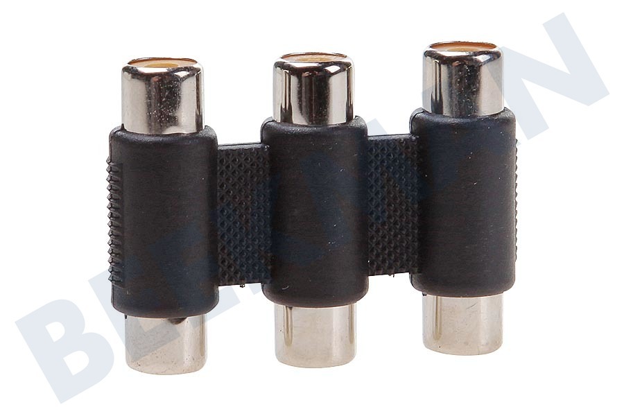 Easyfiks Tulp Adapter 3x Contra RCA Female - 3x Contra RCA Female