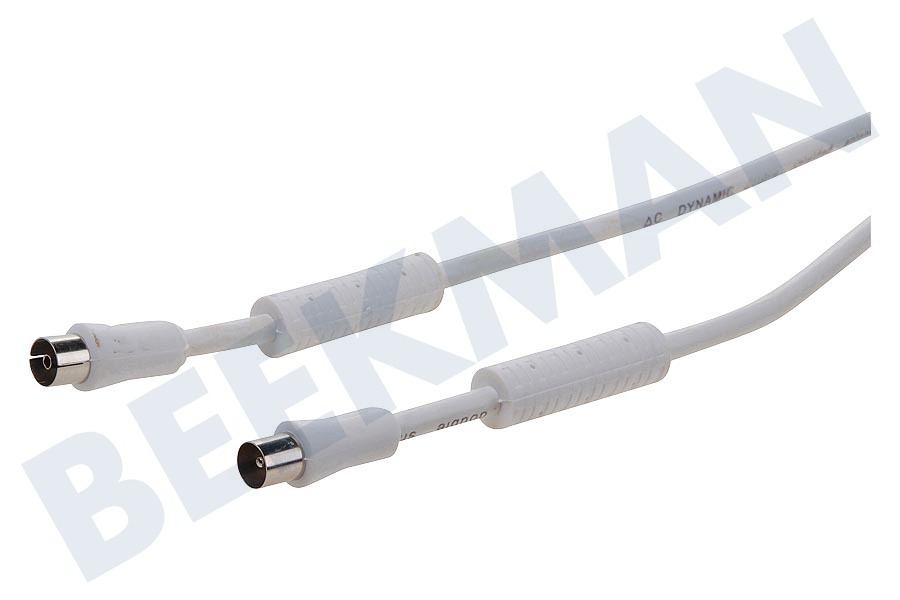 Easyfiks Antenne Kabel Coax - Wit, IEC Male en Female, 10.0 Meter
