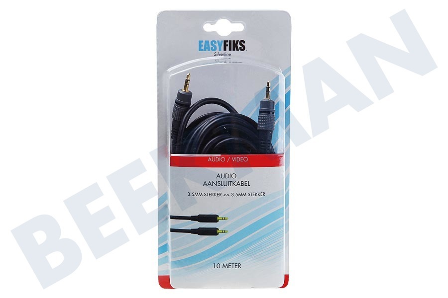 Creative Jack Kabel 2x 3.5mm Stereo Male, 10.0 meter, Verguld