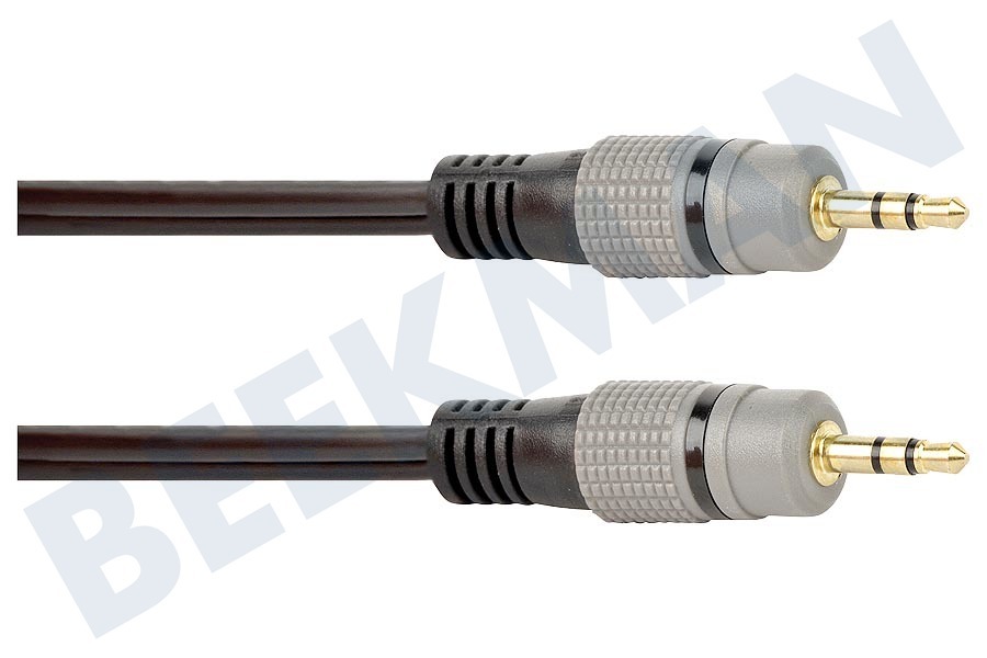 Creative Jack Kabel 2x 3.5mm Stereo Male, 10.0 meter, Verguld