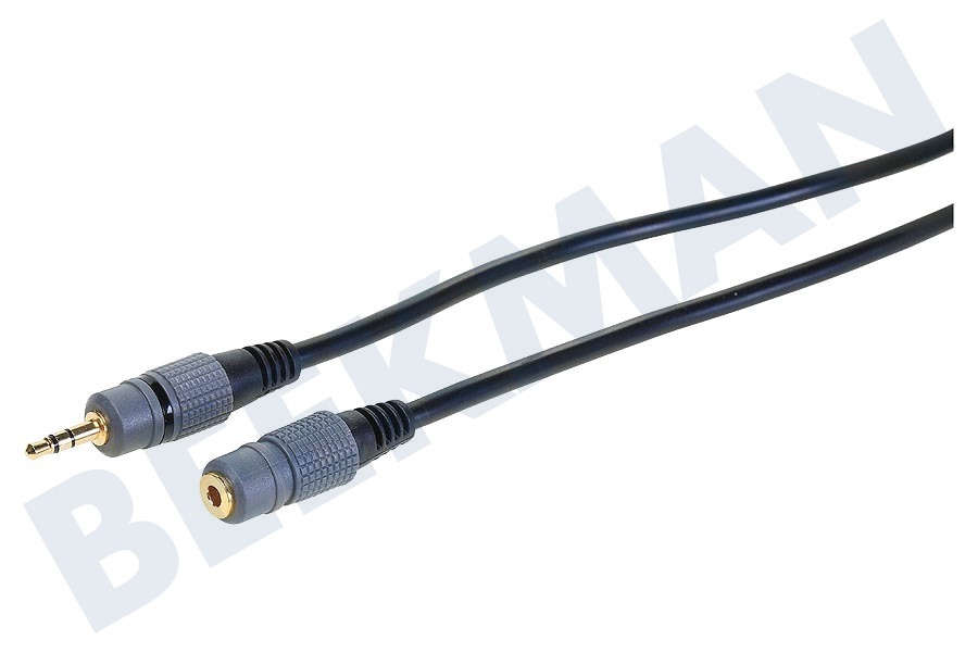 Easyfiks Jack Kabel 3.5mm Stereo Male - Female, 3 meter, Verguld